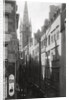 Street scene, showing the cathedral spire, St Malo, Brittany, France by Anonymous