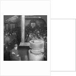 Social room of a YMCA army camp hut by Keystone View Company