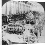 Testing engines in an automobile factory, Detroit, Michigan, USA by Keystone View Company