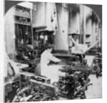Weaving linen fabric, Montreal, Canada by Keystone View Company