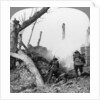 British troops attacking Germans isolated in a captured village, World War I by Realistic Travels Publishers