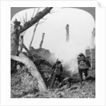 British troops attacking Germans isolated in a captured village, World War I by Realistic Travels Publishers