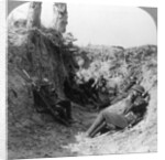 Troops waiting in a trench near Arras, France, World War I by Realistic Travels Publishers