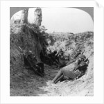 Troops waiting in a trench near Arras, France, World War I by Realistic Travels Publishers