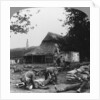 Stretcher bearers caring for wounded at an improvised first aid post, World War I by Realistic Travels Publishers
