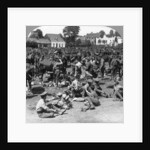British cavalry troops resting in a French village, World War I by Realistic Travels Publishers
