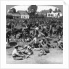 British cavalry troops resting in a French village, World War I by Realistic Travels Publishers