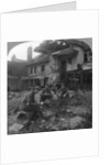 Houses damaged by German shellfire, Ypres salient, Belgium, World War I by Realistic Travels Publishers