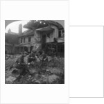Houses damaged by German shellfire, Ypres salient, Belgium, World War I by Realistic Travels Publishers