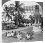 Giant recumbent figure of Buddha, Pegu, Burma by Stereo Travel Co