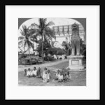 Giant recumbent figure of Buddha, Pegu, Burma by Stereo Travel Co