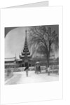 Front view of the Royal Palace, Mandalay, Burma by Stereo Travel Co