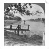West side of the Fort, showing the moat, Mandalay, Burma by Stereo Travel Co