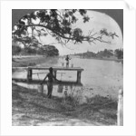 West side of the Fort, showing the moat, Mandalay, Burma by Stereo Travel Co