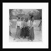 Woman and servants going to a market, Mandalay, Burma by Stereo Travel Co