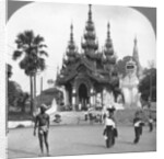 Main entrance, Shwedagon Pagoda, Rangoon, Burma by Stereo Travel Co