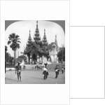 Main entrance, Shwedagon Pagoda, Rangoon, Burma by Stereo Travel Co