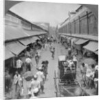 One of the chief native market streets, Rangoon, Burma by Stereo Travel Co