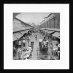 One of the chief native market streets, Rangoon, Burma by Stereo Travel Co