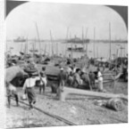 Harbour of Rangoon on the Irawaddy River, Burma by Stereo Travel Co