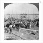 Harbour of Rangoon on the Irawaddy River, Burma by Stereo Travel Co