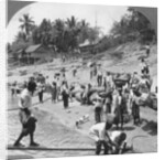 Passengers embarking on an Irrawaddy steamer, Mada, Rangoon, Burma by Stereo Travel Co