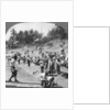Passengers embarking on an Irrawaddy steamer, Mada, Rangoon, Burma by Stereo Travel Co