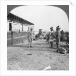 English officer and native soldiers, Bhamo, Burma by Stereo Travel Co