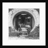 Curious gateway, entrance to a joss house, Bhamo, Burma by Stereo Travel Co
