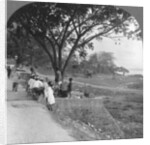 River front and bank, Bhamo, Burma by Stereo Travel Co