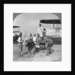 Military transport cart with an escort of Indian soldiers, Burma by Stereo Travel Co