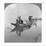 Burmese boat on the Irrawaddy River, Burma by Stereo Travel Co