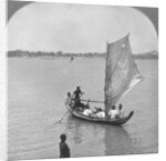 A sailing boat on the Irawaddy River, Burma by Stereo Travel Co