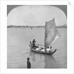 A sailing boat on the Irawaddy River, Burma by Stereo Travel Co
