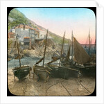 Fishing fleet at low tide, Polperro, Cornwall by Church Army Lantern Department