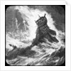 The Spanish Armada in a tempest by Anonymous