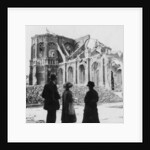 Damage to the Church of Notre Dame, Armentières, France, World War I by Nightingale & Co