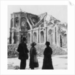 Damage to the Church of Notre Dame, Armentières, France, World War I by Nightingale & Co
