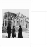 Damage to the Church of Notre Dame, Armentières, France, World War I by Nightingale & Co