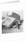 Blockhouse destroyed by a mine, Lomme, near Armentières, France, World War I by Nightingale & Co