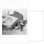 Blockhouse destroyed by a mine, Lomme, near Armentières, France, World War I by Nightingale & Co