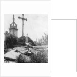 Damaged graves, old communal cemetery, Ypres, Belgium, World War I by Nightingale & Co