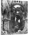 Damaged interior of Albert Cathedral, France, World War I by Nightingale & Co