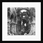 Damaged interior of Albert Cathedral, France, World War I by Nightingale & Co