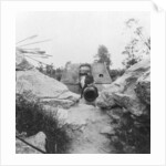 Langer Max, German rail mounted siege gun, Moere, near Ostend, Belgium, World War I by Nightingale & Co