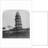 Tiger Hill Pagoda, the 'Leaning Tower', of Soo-Chow by Underwood & Underwood