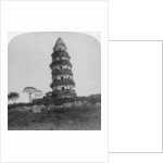 Tiger Hill Pagoda, the 'Leaning Tower', of Soo-Chow by Underwood & Underwood