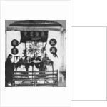 Interior of a schoolroom at Peking University, China by CH Graves