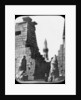 Minaret and ruins of Luxor Temple, Luxor, Egypt, c1890. Lantern slide by Newton & Co