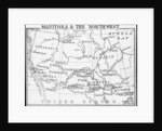 Map of Manitoba and the Northwest, Canada by George Philip & Son Ltd